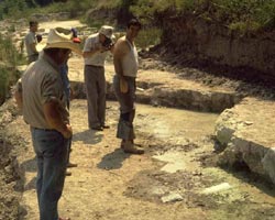 Paluxy River excavation, 1982