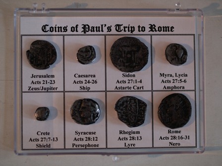 Pauls Trip to Rome Coin Replicas